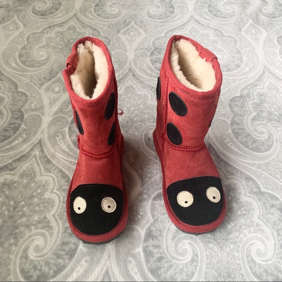 emu ladybug boots